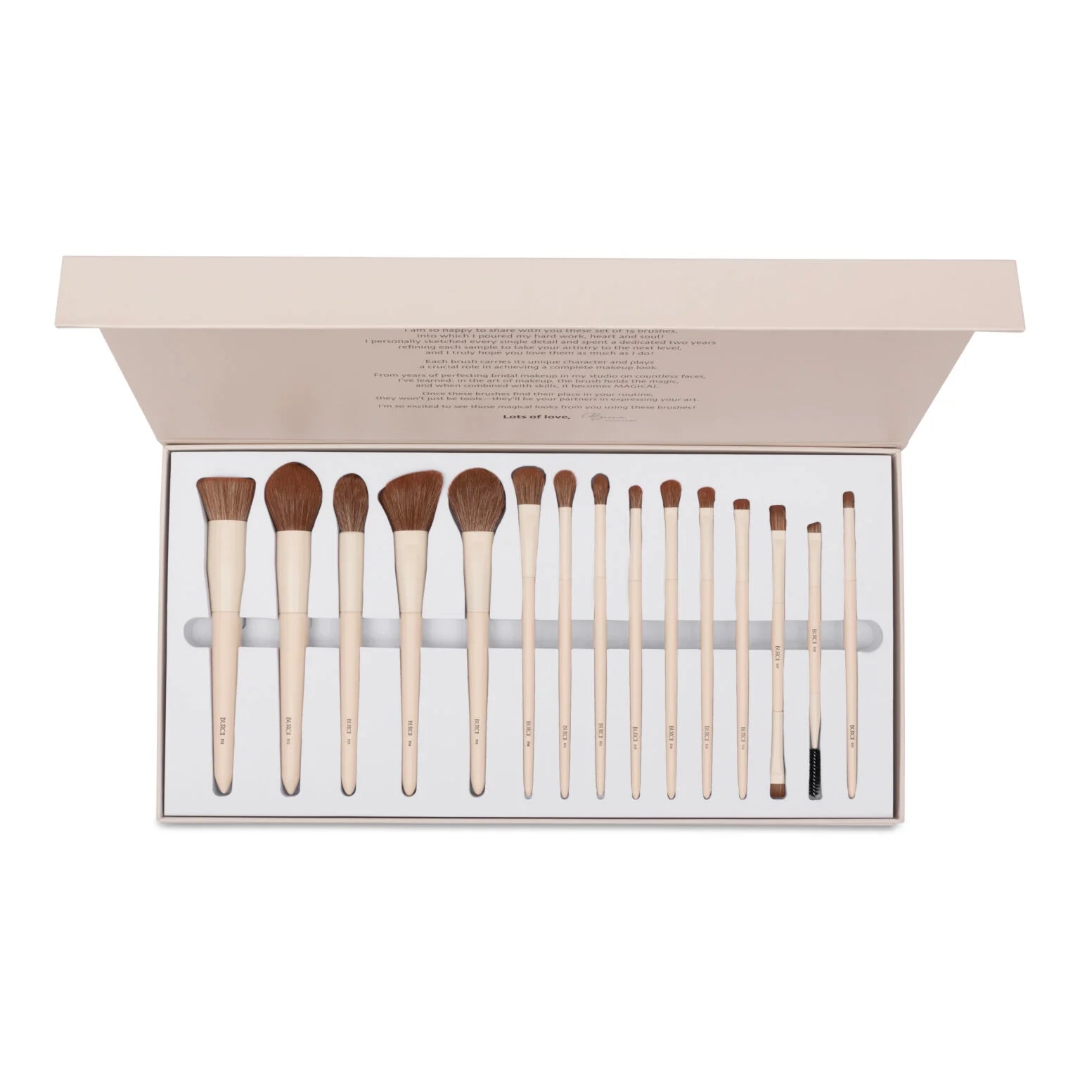 BURCII - Professionele make-up kwastenset set (15-delig)